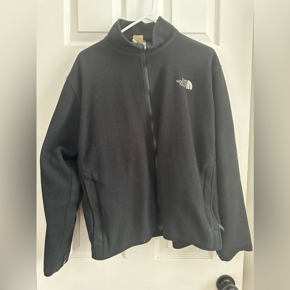The North Face Black Full Zip Fleece Lined Hoodie Jacket